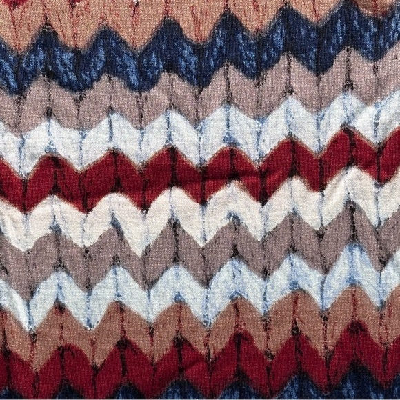 LulaRoe Carly Long/Midi Dress High Low Hem Stretchy Comfortable Sweater Print - Picture 11 of 16